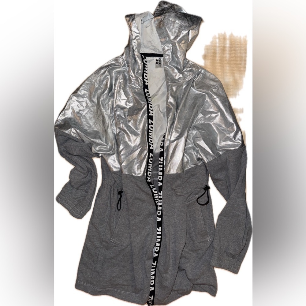 Zumba Together Zip-Up Long Parka Medium - image 2